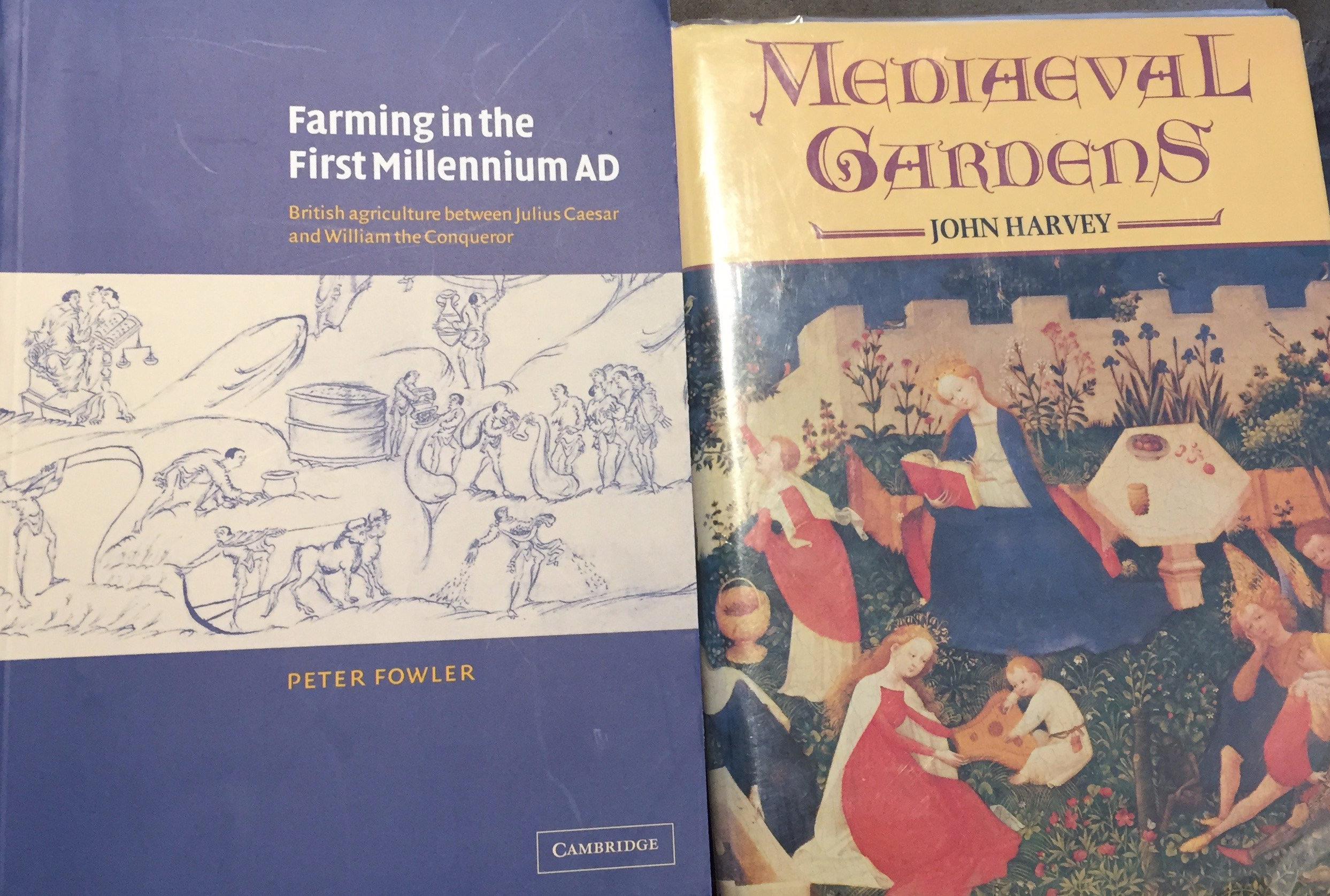 Two reference books on gardens and agriculture