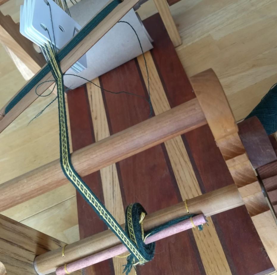 Narrow Oseberg Band in Wool and&nbsp;Linen