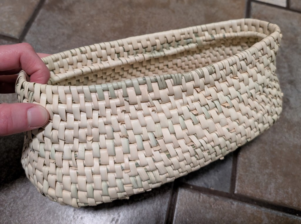 Egyptian oval basket&nbsp;progress